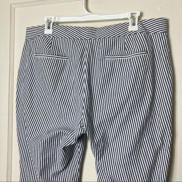 J. Crew campbell seersucker striped crop pants women's 12 - Picture 6 of 9